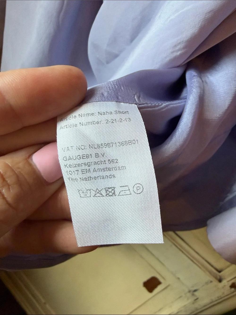 Gauge81 Lavender Wrap Shirt Mini Dress - Picture 5 of 6
